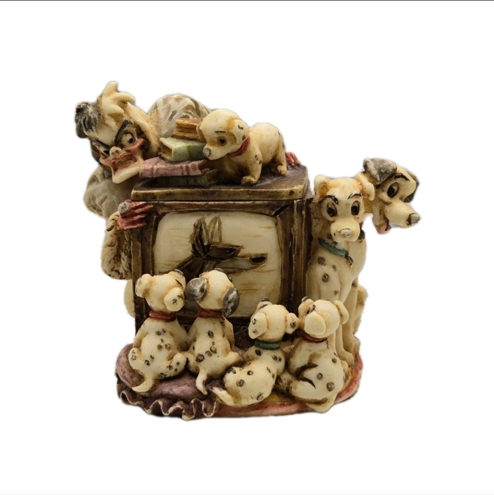 2002 Harmony Kingdom Disney Exclusive Hand Crafted 101 Dalmations Trinket Box